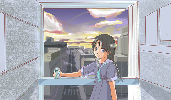 夕暮れ
