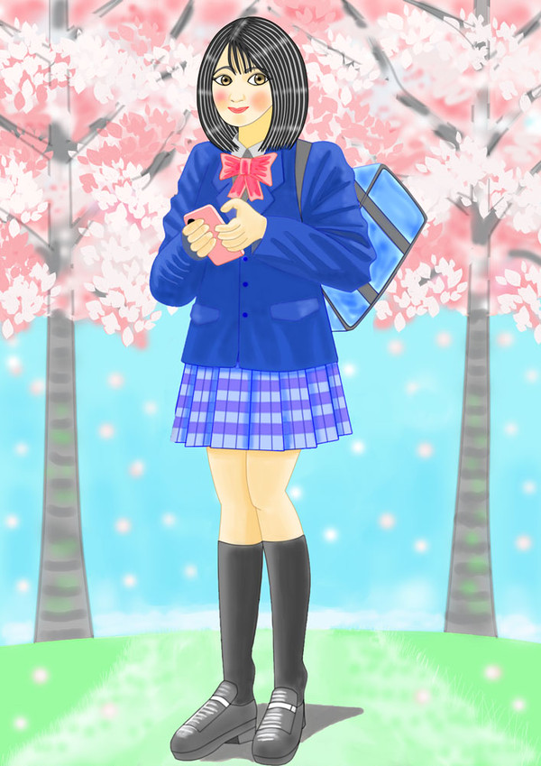 桜制服ガール
