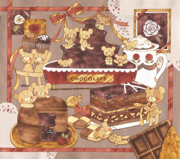 くまチョコまみれ