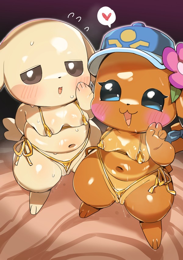 うすチュウ&ナミピカちゃん