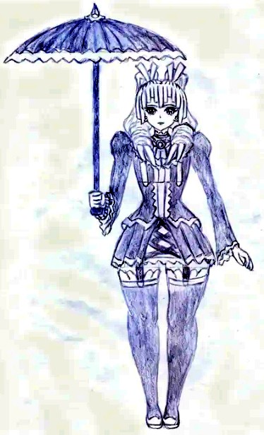 gothic lolita girl + dress girl