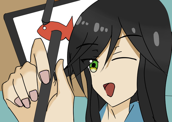 金目さんお絵描きにチャレンジ！