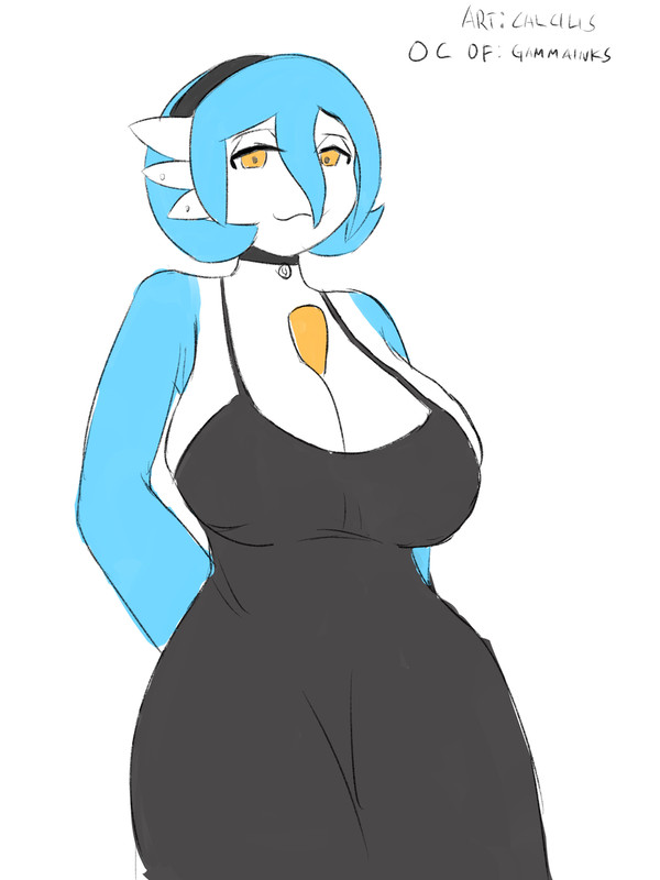 OC gardevoir by gammainks doodle