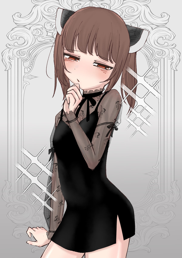 「............。」