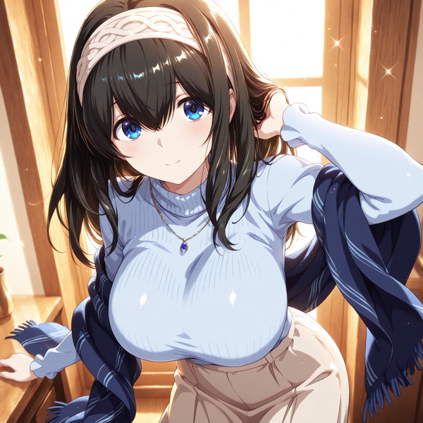 AI生成　鷺沢文香　アイドルマスターシンデレラガールズ