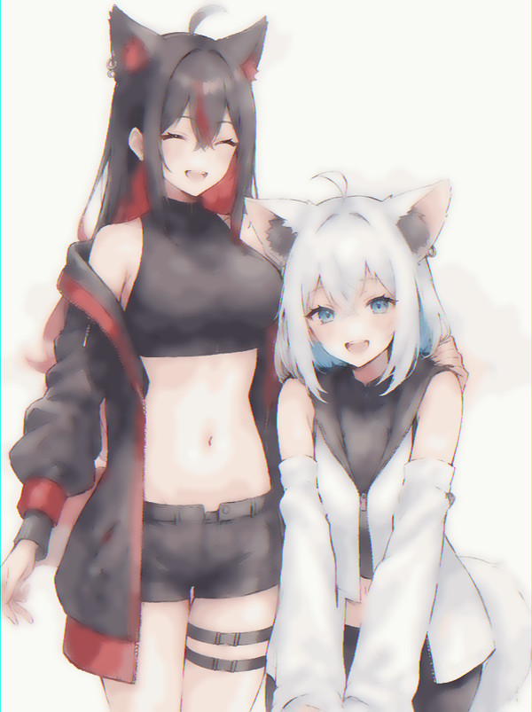 【描き直し】白上さんと黒上さん