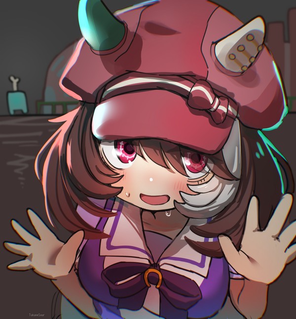 イヌ…イヌの真似してました