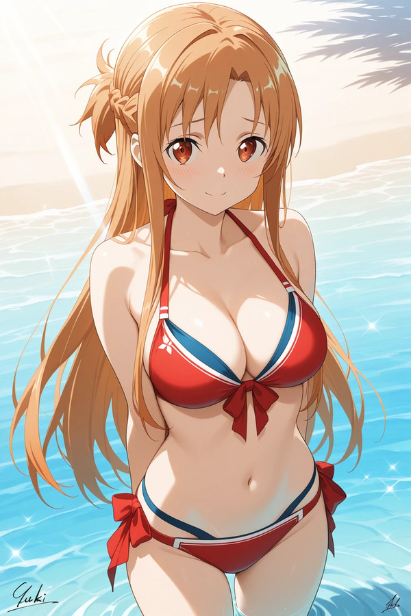 ソードアートオンライン・アスナの水着姿です。