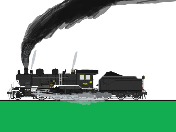旧帝鉄8620形蒸気機関車(ハチロク生誕記念)