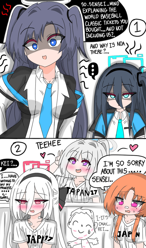 Yuuka questioning sensei