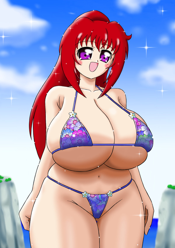 花柄ビキニだよ♪愛花さん