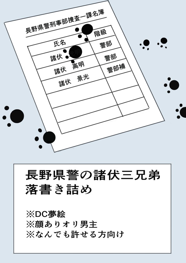 長野県警の諸伏三兄弟(落書き詰め)