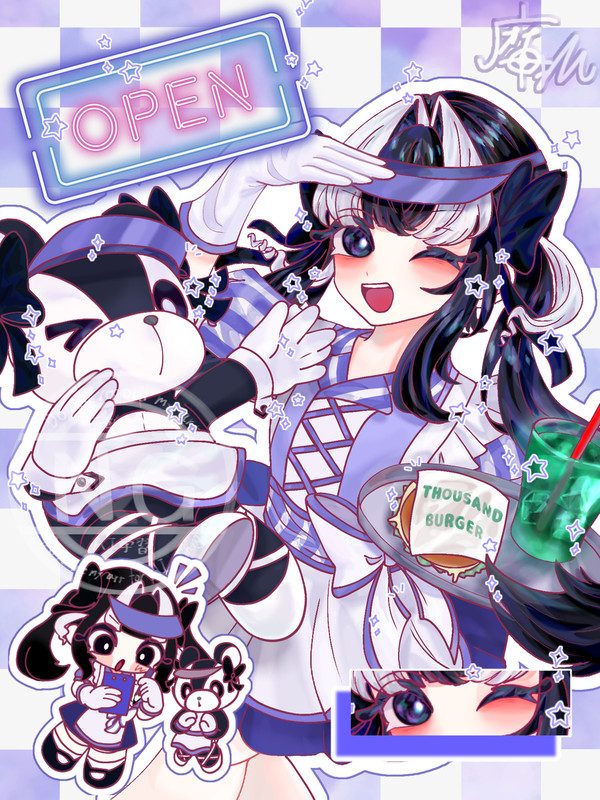 寿ちゃんと福ちゃん（ダイナー風メイドバージョン）