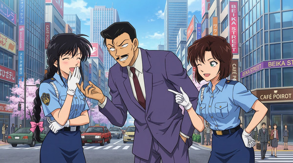毛利小五郎x小早川美幸&辻本夏実