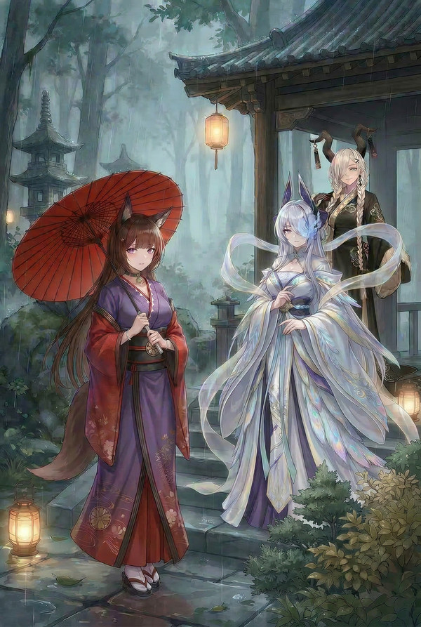 雨の庭