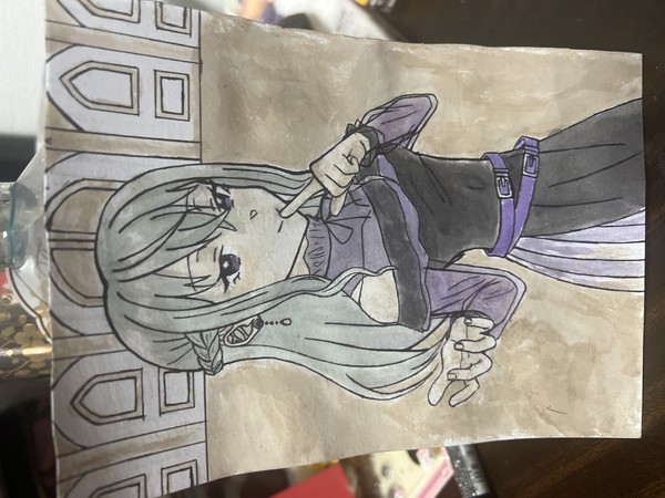 草薙寧々ちゃんを自分で考えた衣装で描いてみた！