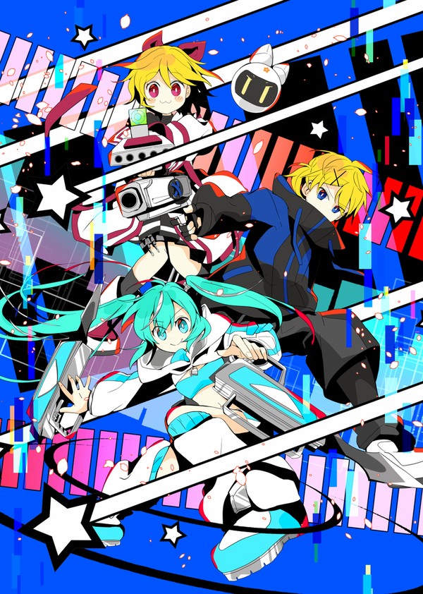 『チカチカ』鏡音リン・鏡音レン・初音ミク
