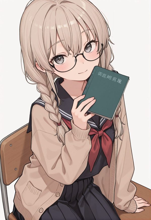 三つ編み眼鏡くん