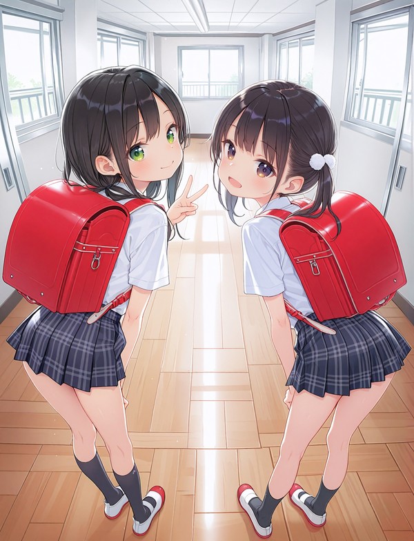 ランドセルとパンチラ