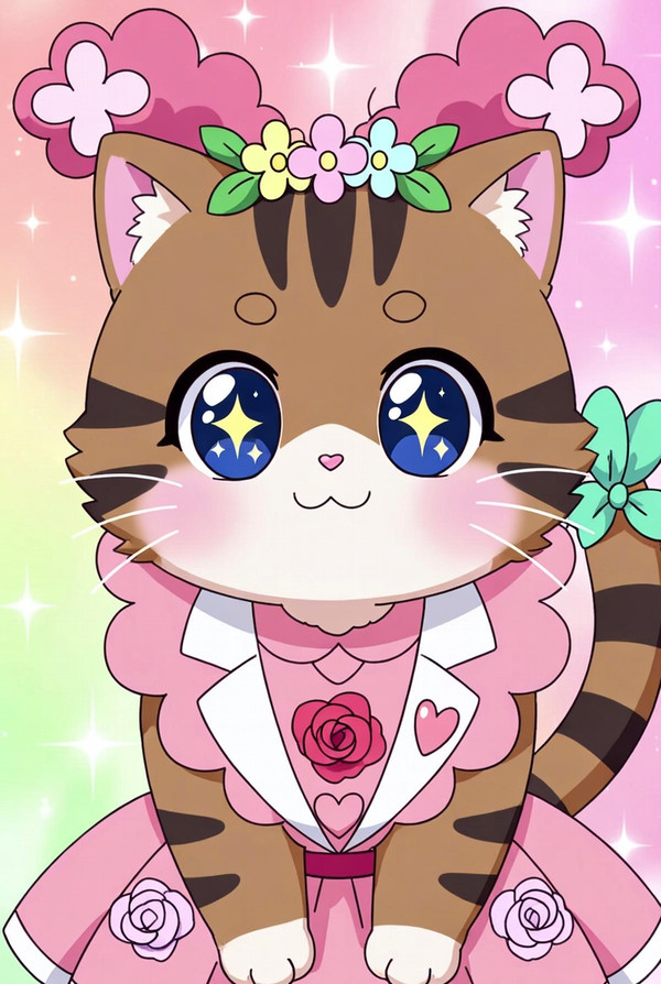 プリキュアになったユルセン（キジトラ）