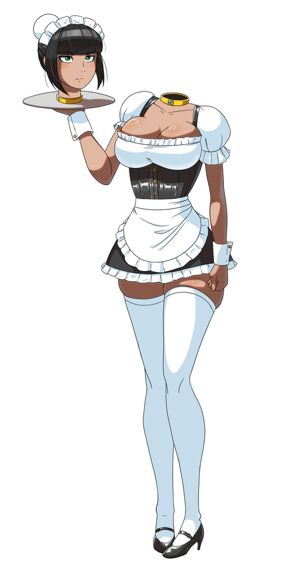 Maid with a tray