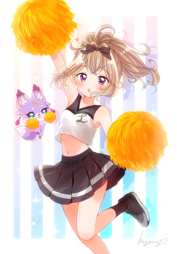 るるかとマシュタンのチアダンス☆