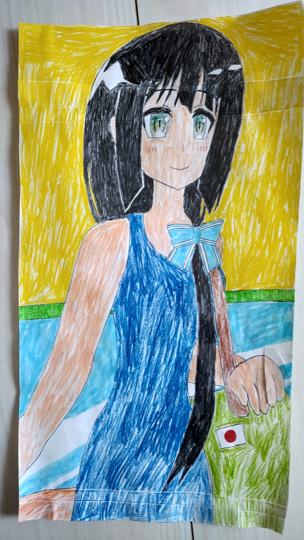 ショッピングモールを歩いてる東郷さん