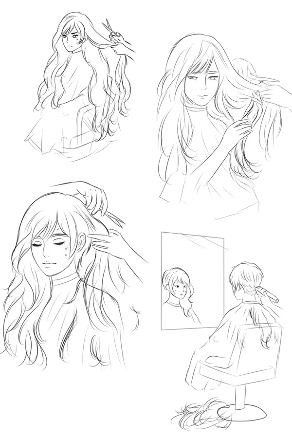 Girls Gets a Haircut