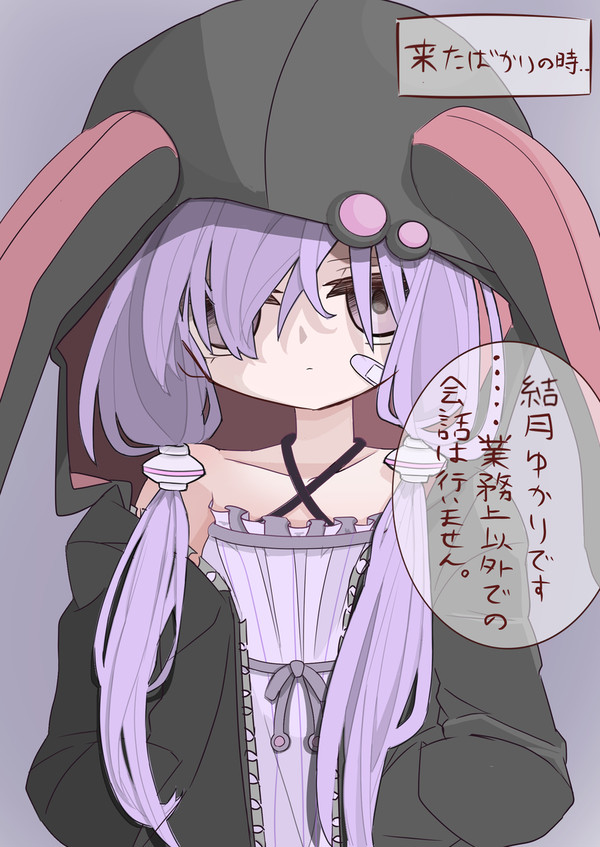 初日の結月ゆかりと1カ月後の結月ゆかり🌙🌙
