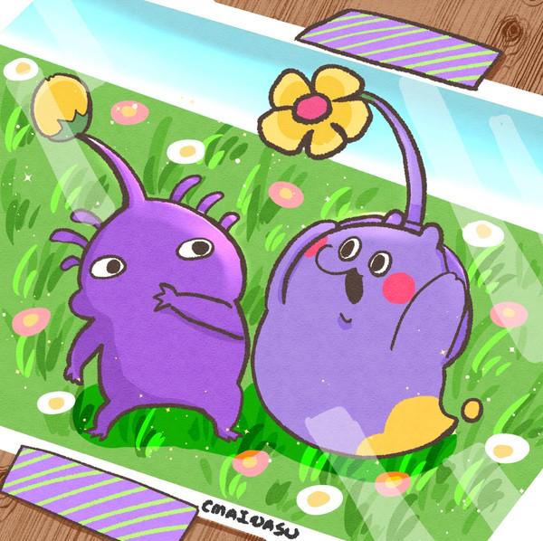 しゅりんちゃんと紫ピクミン