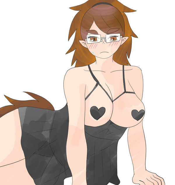 【女体化】ベビードール着てるオロバスとオチョ【R18】