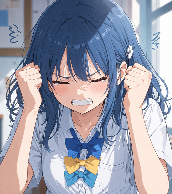 くやしがる八奈見さん