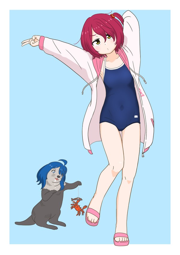 カニとラッコとスク水パーカー