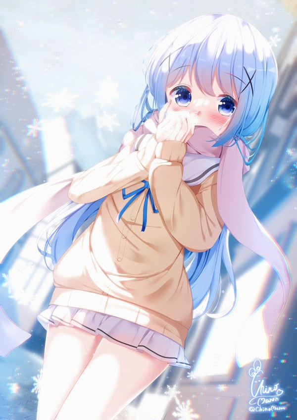 雪の日チノちゃん❄