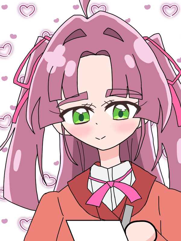 あんなの為に似顔絵(へた)を描く小林