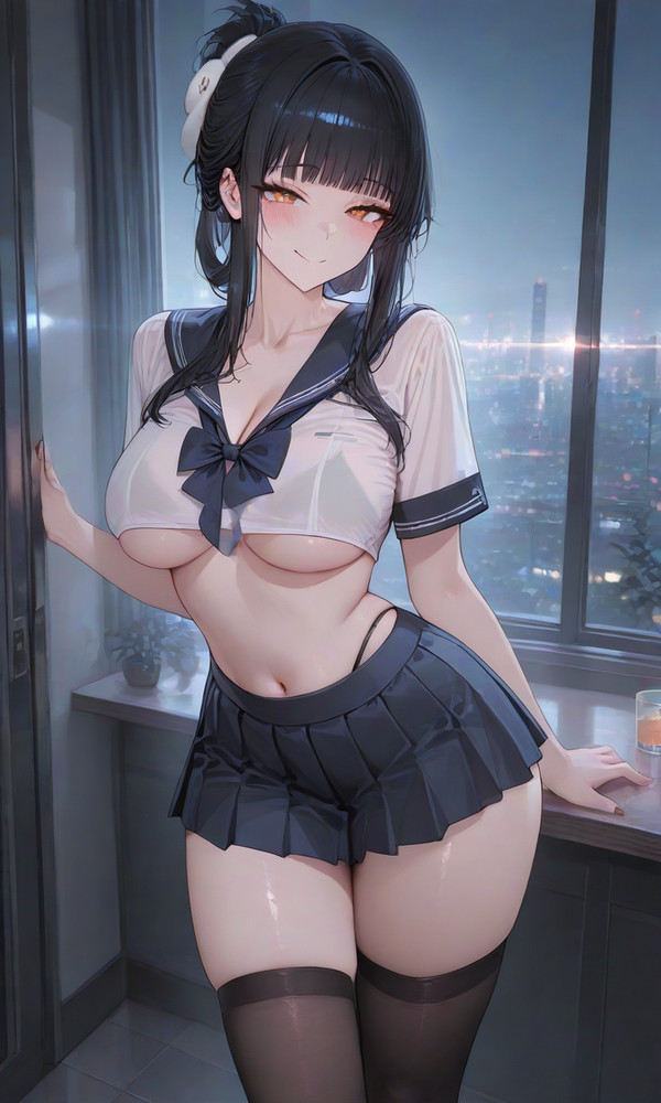 【AI絵】嫁D、MMR付属高校に来襲