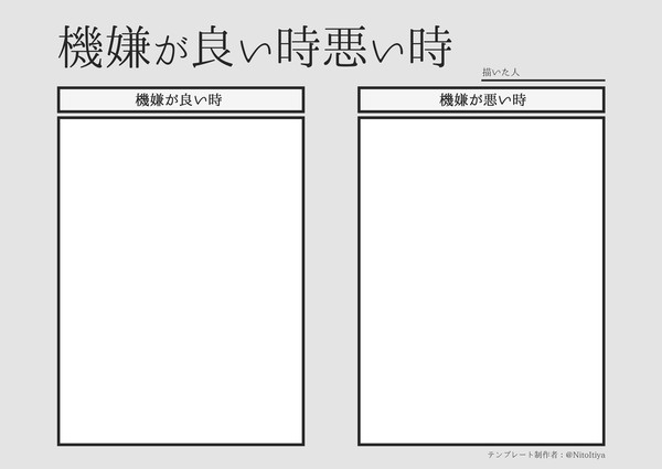 #機嫌が良い時悪い時