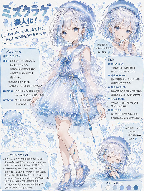 クラゲ擬人化シリーズ