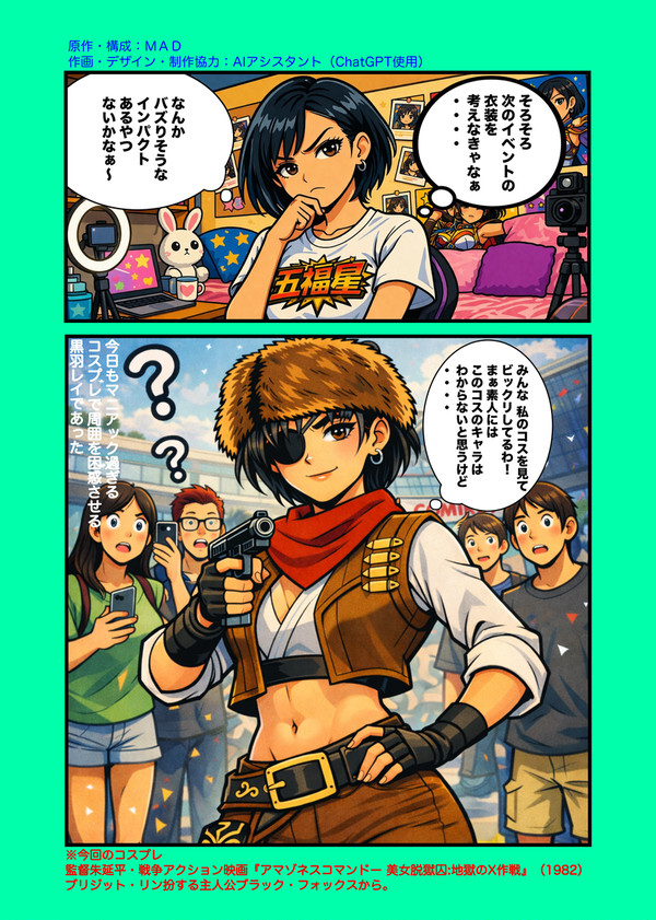 黒羽レイのコスプレ日誌①