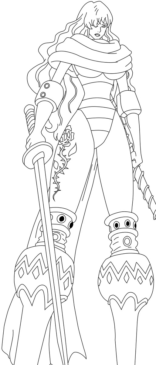 Charlotte Smoothie Lineart