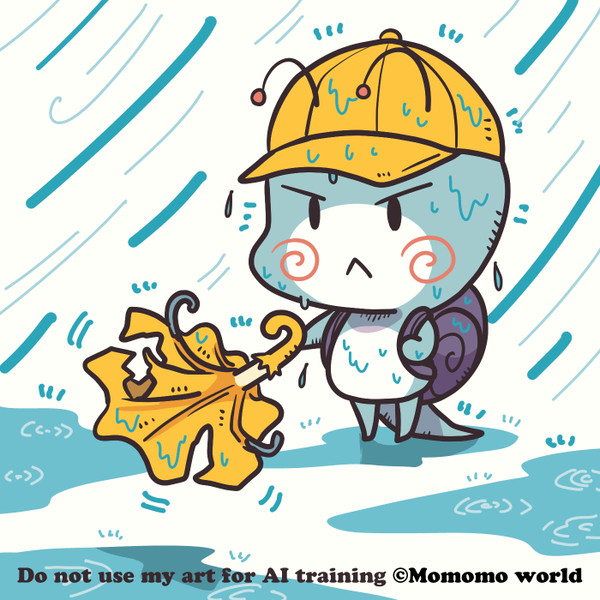 雨風で・・・