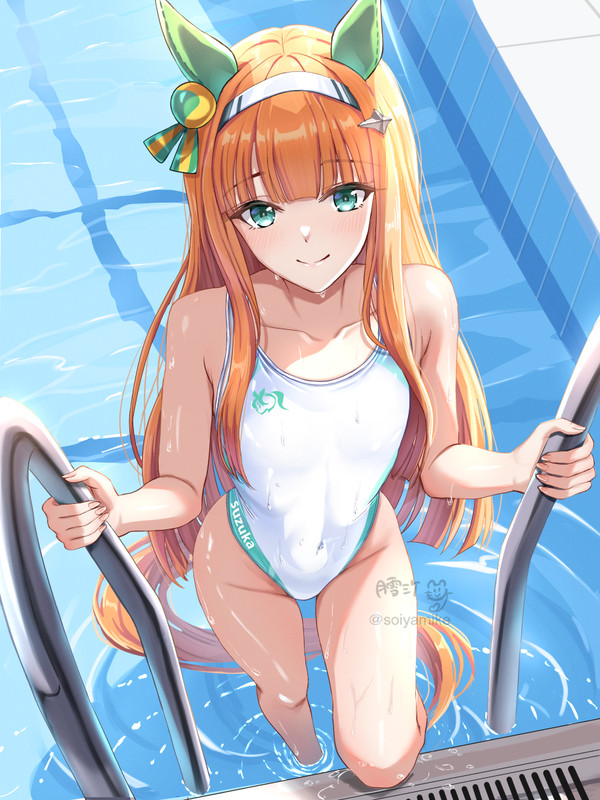 (おまけ)白競泳スズカ描き直し