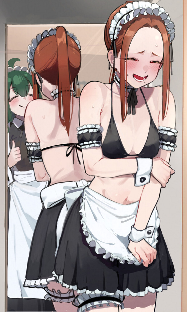 水着メイド尾根峰さん