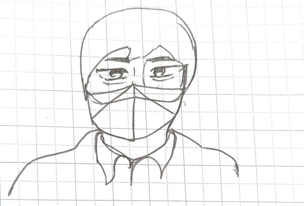 落書きのヒラ君