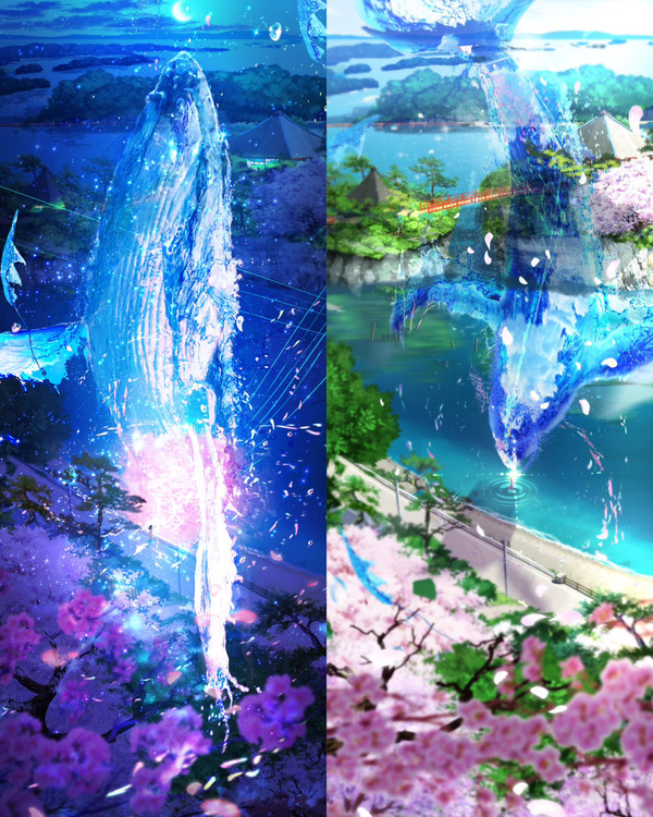 桜舞上がる夜 桜舞い降りる昼 - 1/3