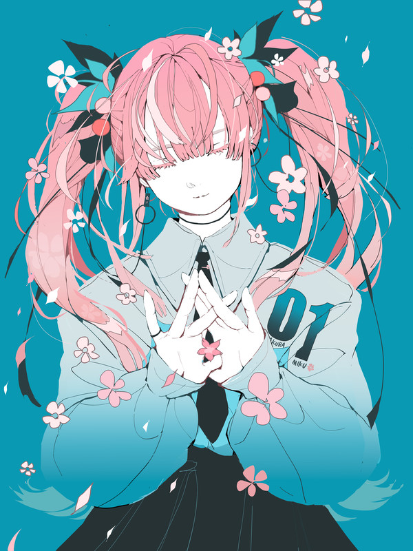 桜散りゆく季節でも、四月に咲くは桜ミク。 - 1/1