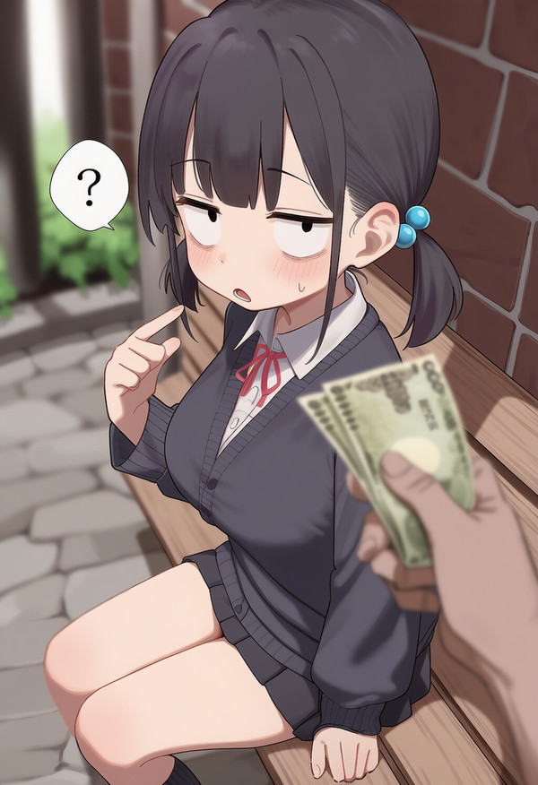 冴えないおっぱいロリJKと援交中出しえっち