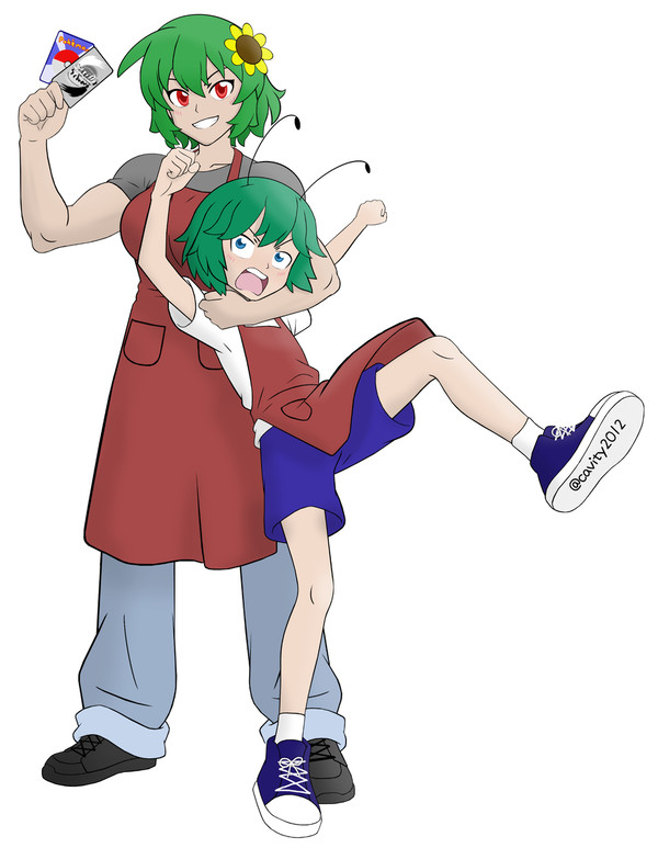 Card shop Yuuka and Wriggle