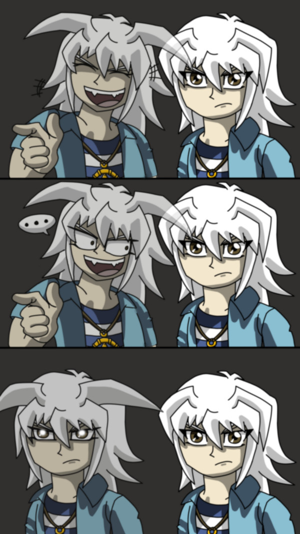 Meme thing with Yami and Ryou