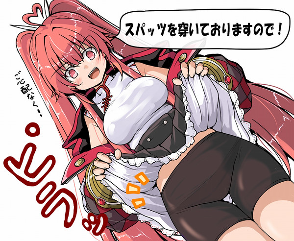 メイリンはそんな短いスカートで動き回って大丈夫なの?